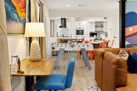 Win or lose, it is all about having fun, making memories, and enjoying quality time together in this cozy and stylish vacation home. Let the games begin!