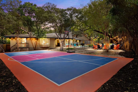 Bring your best game to this colorful pickleball paradise!