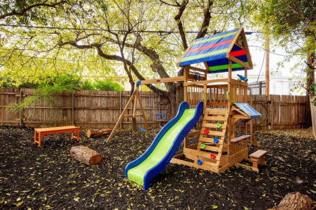 Knowing your little ones have a safe and exciting outdoor space to play means you can sit back, relax, and enjoy your vacation stress-free.